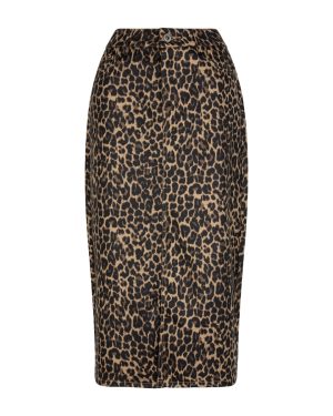 Sibelle leopard rok met split