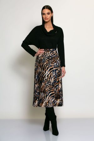 Lange rok met print op rekker