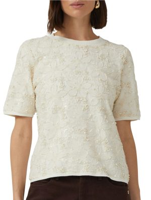 Fijn pulletje met broderie op