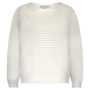 Fluffy ajour sweater