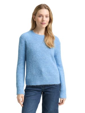 Gebreide wollen pull