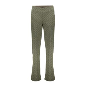 Jacquard broek op rekker met lurex