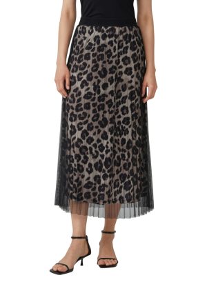 Plissé rok met print