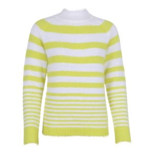 Pluche pull met strepen