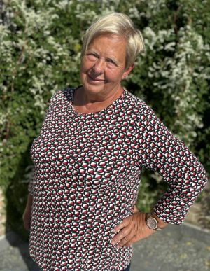 T-shirt met rode print