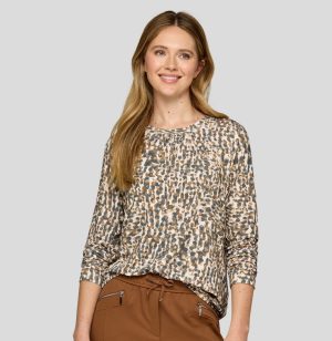 T-shirt op stropje met print