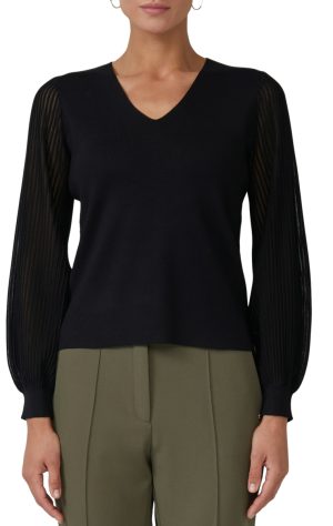 Fijne pull met speciale mouwen