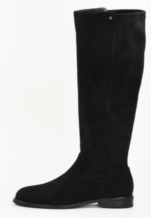 Jacinthe lange platte daimlook laarzen