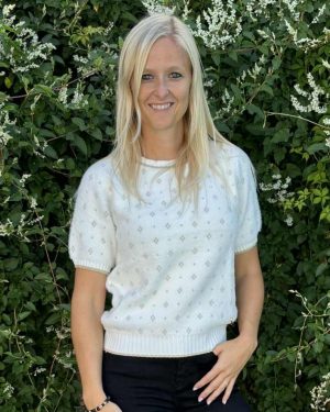 Pluche pull met korte mouwen