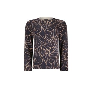 Pluche zachte pull met print